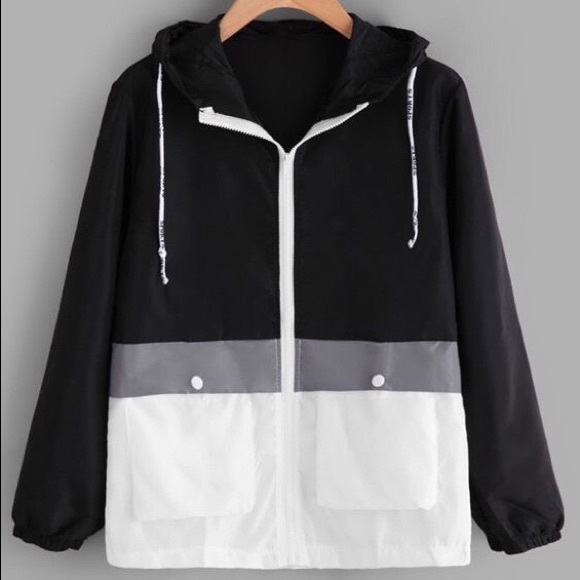 SHEIN Colour Block Windbreaker - Picture 1 of 10